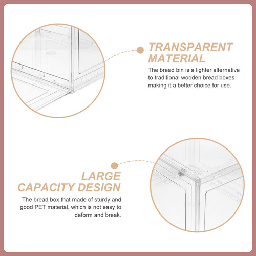 Panera Transparente De Gran Capacidad Para Cocina.