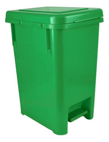 Cesto Basurero New Pedal 10 Litros Plastico Color Verde