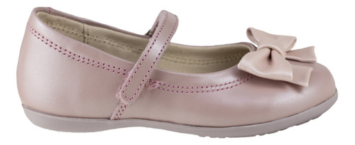 Zapato De Niña Para Fiestas Flats Coqueta 123200-u Piel Rosa