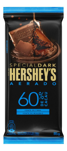 Chocolate Amargo Aerado 60% Cacau Special Dark Hershey's  pacote 85 g