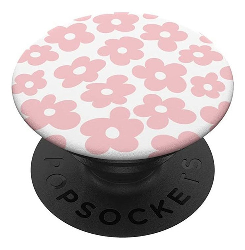 Aesthetic Pink Flowers Retro Daisy Popsockets Popgrip Inter