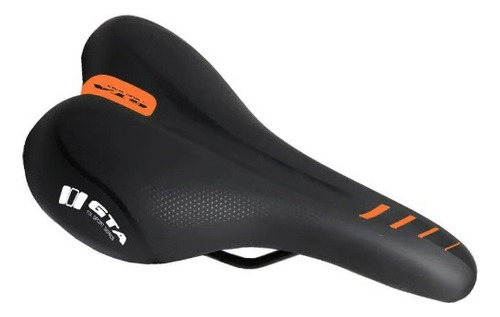 Banco Selim Gta Bike Profissional Mtb Anatômico Cores Cor Preto/laranja