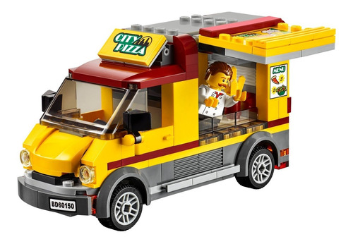 Imagen 3 de 4 de Lego Pizza Van - Camión De Pizza City 60150