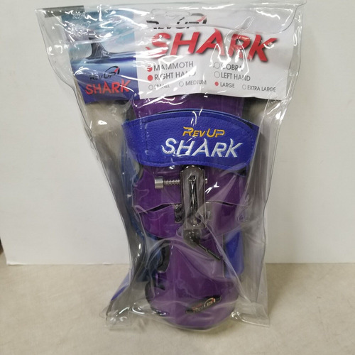 Rev-up Shark Mongoose Right Hand Wristlet, Purple-large