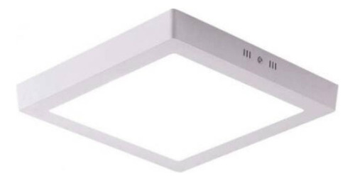 Plafón Cuadrado Led Adosar 24w - Luz Cálida