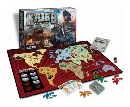 Juego De Mesa Krieg Guerra Tactica Estrategia Original Toyco