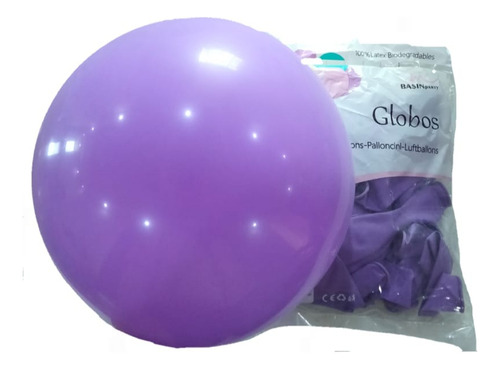 20 Globo Latex Color Estandar Fashion # 18 Violeta 45cm