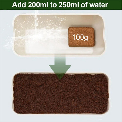 6 Piezas De Fibra De Coco Orgánica Para Plantas, Ladrillo De