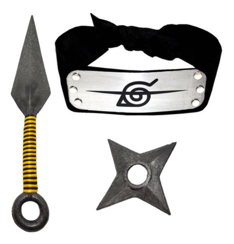 Cosplay Naruto Banda Itachi Hoja Konoha Renegado Kunai Ninja