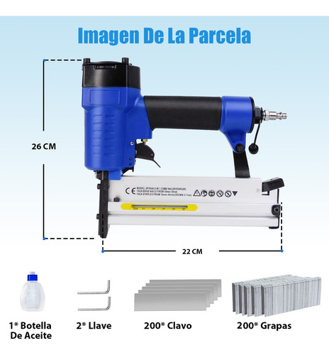 Clavadora Y Engrapadora Neumática Profesional Calibre 18