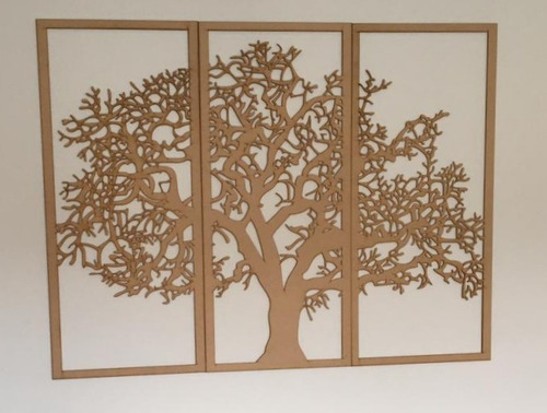 Imagen 3 de 5 de Cuadro Triptico Árbol De La Vida