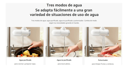 Purificador De Agua Xiaomi Faucet Water Purifier + 4 Filtros Blanco