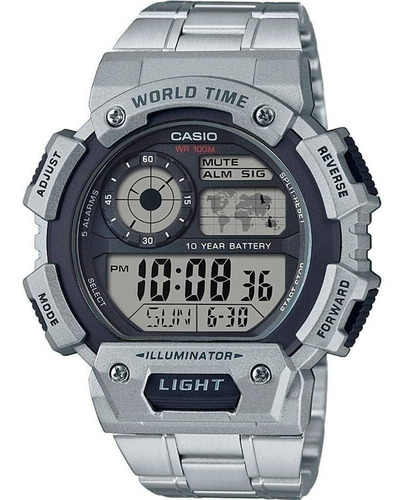 Relógio Casio Masculino Ae-1400whd-1avdf Sport World Map