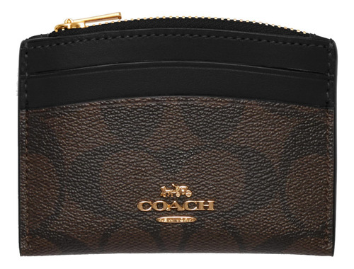 Billetera Coach Tarjetero Con Forma De Firma De Coach