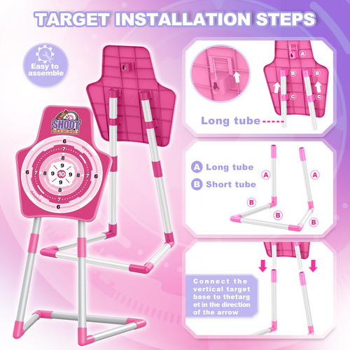 Set Tiro Con Arco Iluminado Para Niñas De 5 A 10 Años 2 Arco