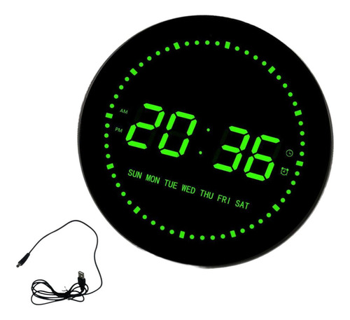 Reloj Digital Led, Reloj De Escritorio, Digital Verde