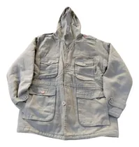 Comprar Campera Gabardina Forrada Y Toda Con Guata, Con Capucha 