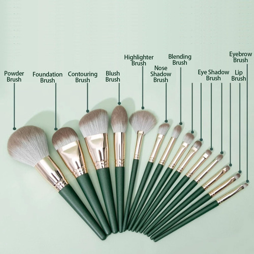 K Set De Brochas Para Maquillaje, Juego De Brochas