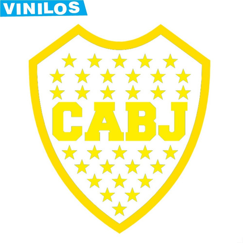 Vinilo Escudo Boca Cabj (55cm De Alto)