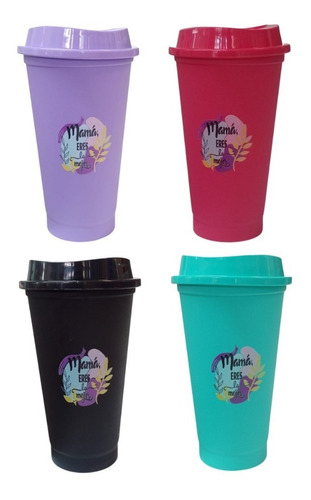 Imagen 4 de 7 de Vaso Reutilizable Dia De La Madre Regalo Souvenir Diseños