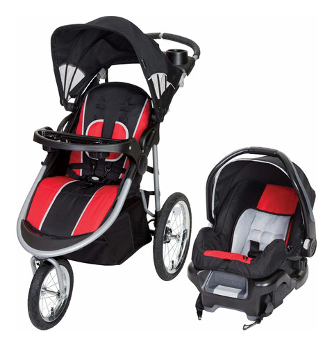 Carriola para correr Baby Trend Pathway 35 Jogger travel system sprint con chasis color gris