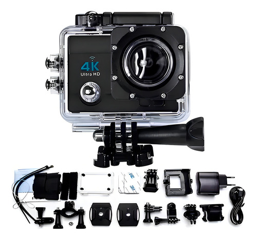 Câmera 4k Ultra Hd 16mp Esportes À Prova D'água Wifi Acão Cor Branco