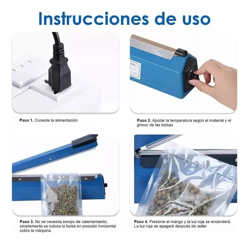 Selladora De Bolsas Plásticas,termosellado A Presión Manual