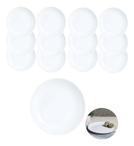 Plato Postre Luminarc Diwali Vidrio Templado X12 D+m Bazar