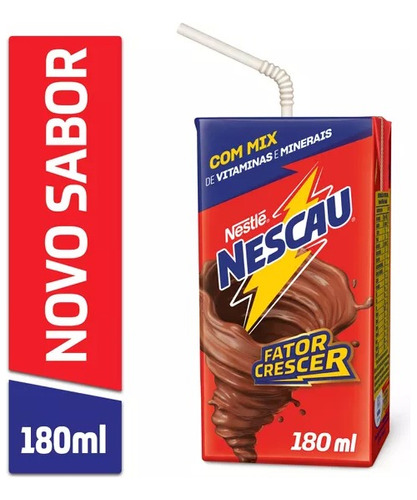 Bebida Lactea Achocolatado Nescau Chocolate 200ml Kit C/6 Un