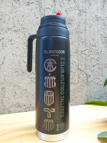 Termo M. Manija 1lt A. Inox. D.capa Club Atlético Talleres Negro