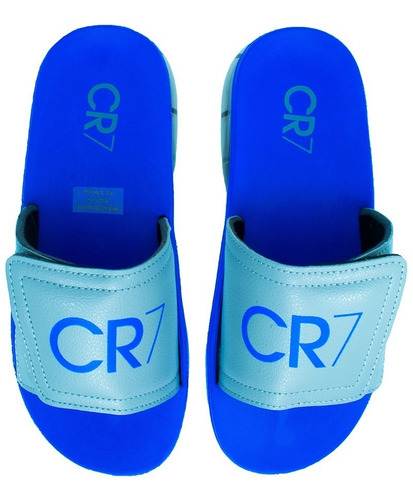 Imagen 4 de 4 de Sandalias Casual Cr7 Azul/gris Cr708ag Moletto