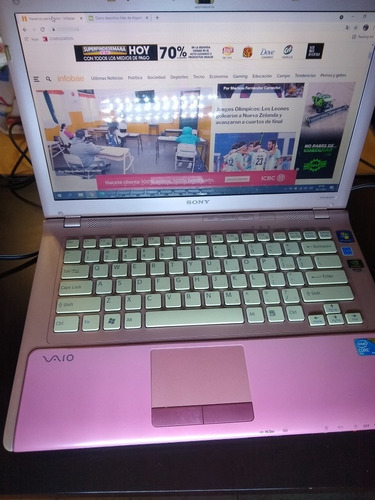 Notebook Sony Vaio Rosa (usada) Funcionando (quilmes) (Usado)