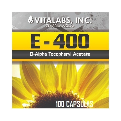 Vitalabs I E-400 I 100 Capsulas I Importado