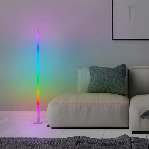 Lámpara Conexion Usb De Pie Luces Led Rgb Control Remoto