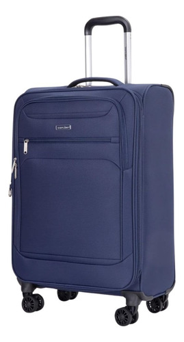 Set De Equipaje 3 Piezas Maleta, Bolso Y Neceser Azul Lisa
