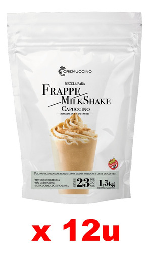 Frappe Milkshake Capuccino 1.5kg Cremuccino Licuado Café