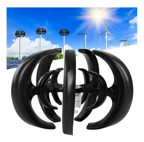 Luqeeg P/ Kit Generador Turbina Eólica 5 Cuchillas 1200w
