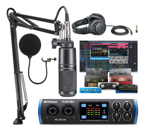Presonus Studio 26c 2x4 Interfaz Usb Tipo C Con Software Stu