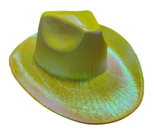 Sombrero Vaquero Texas De Colores Iridiscentes Cotillon 