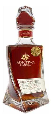 Caja De 6 Tequila Adictivo Extra Añejo 750 Ml