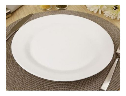 Conjunto 6 Pratos Raso Menu Opaline Peso Controlado 27cm Nad