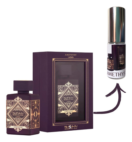 Decant Perfume Árabe Amethyst Badee Al Oud Lattafa 05ml