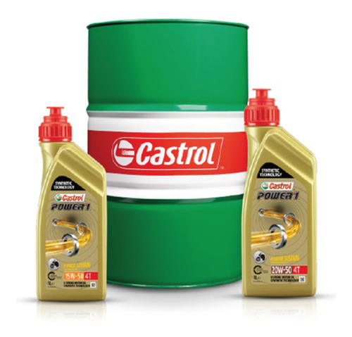 Castrol Power 1 Semi Sintético 20w50 208 Lt