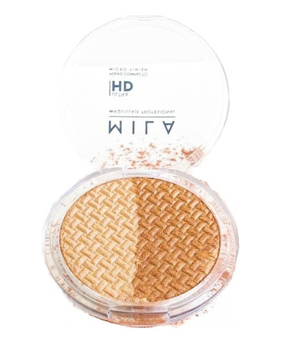 Iluminador Maquillaje Polvo Compacto Satinado Duo