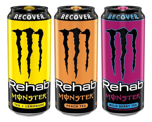 Monster Energy Rehab Fresh+recover+reviv Drink Variety 12 Pz