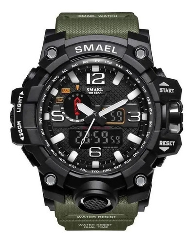 Relógio Militar Smael Analógico Shock Modelo 1545 Original