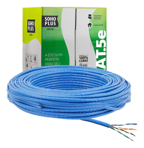 Cabo De Rede Utp Furukawa Cat5e Cmx Soho Plus 20 Metros
