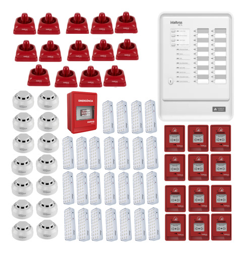Kit Amc 422 Sav 420 C Alarme Incêndio Convencional Cic 12 L