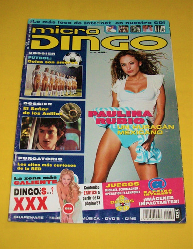 Paulina Rubio Revista Micro Dingo España 2002 Elijah Wood