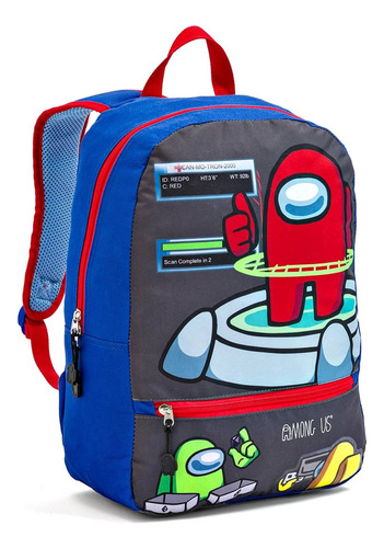 Mochila Escolar Primaria Among Us Impostor Yadatex Amg021-bp215a